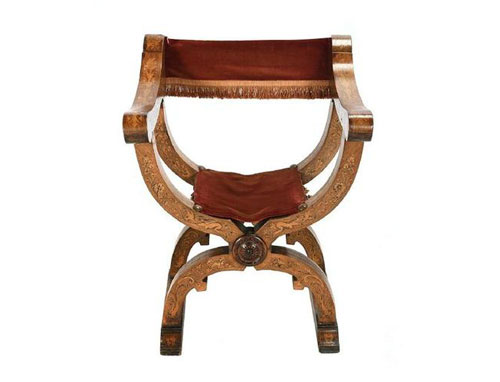 古罗马的-Curule椅是一种象征着政治权力和地位的家具